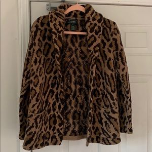 Leopard Ralph Lauren Wool Sweater